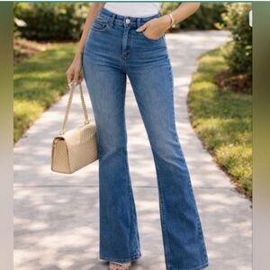 ATHLETA SCULPTEK FLARE JEANS 8